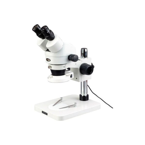 AmScope SM-1BS-64S 7X-45X Inspection Dissecting Zoom Stereo Microscope with 64-LED Light